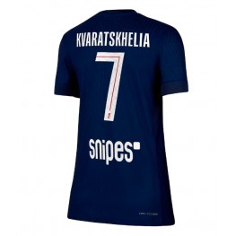 Paris Saint-Germain Khvicha Kvaratskhelia #7 Thuis tenue Dames 2025-26 Korte Mouw